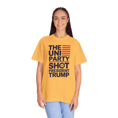 "The Uniparty Shot President Trump" #01, Unisex T-shirt