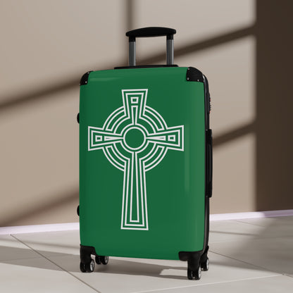 "A Simple High Cross", Suitcases (Dark Green)
