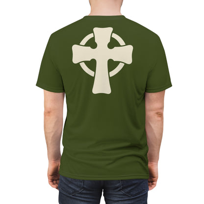 "Retro Jesus", Unisex T-shirt (Verdun Green)