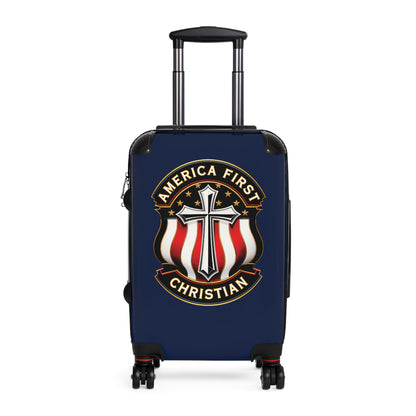 "America First Christian" #04, Suitcases (Dark Blue)