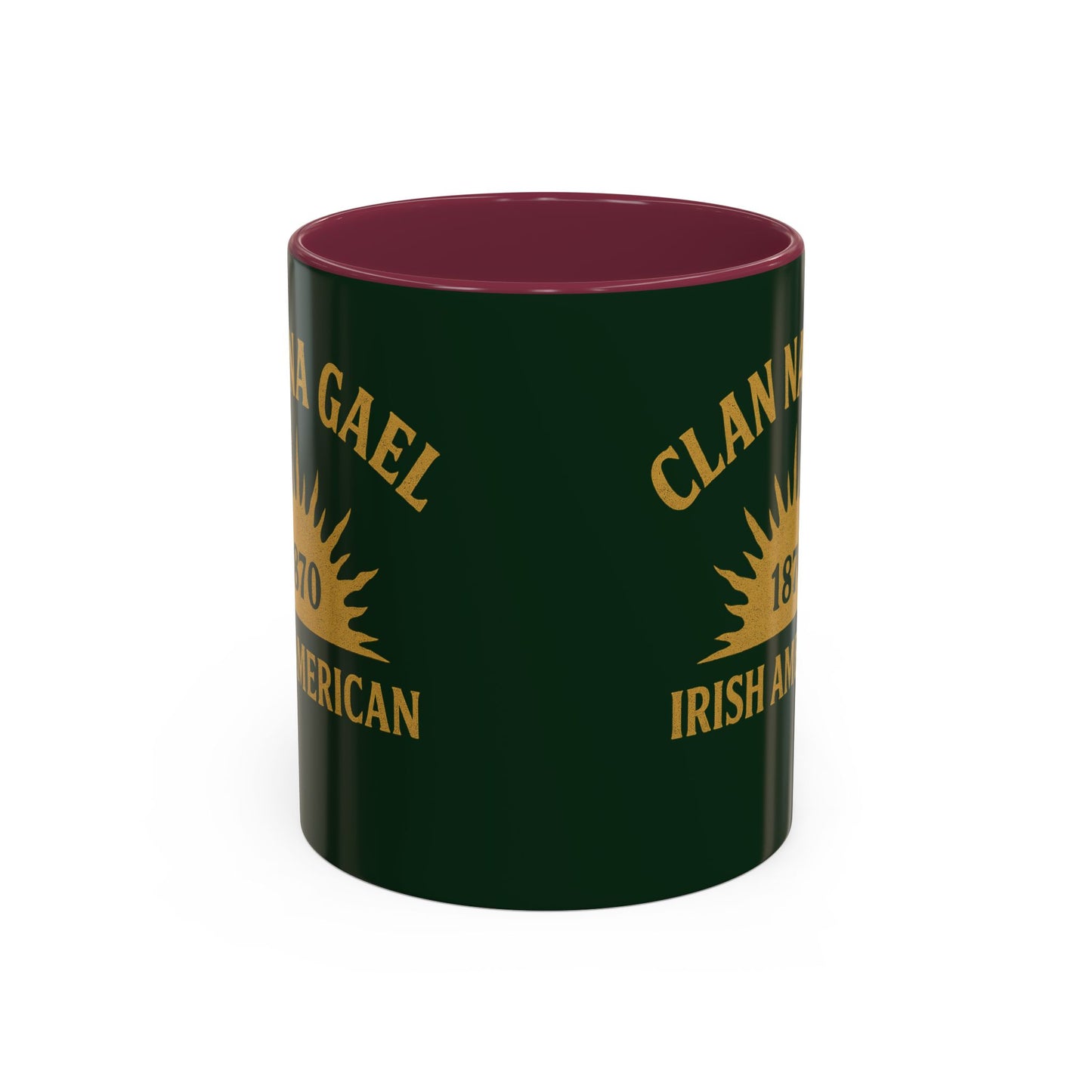 "Clan na Gael - Irish American", Colorful Mugs (11oz, 15oz) (Fenian Green)