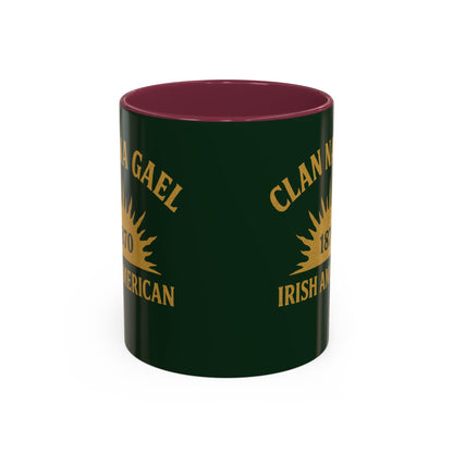 "Clan na Gael - Irish American", Colorful Mugs (11oz, 15oz) (Fenian Green)