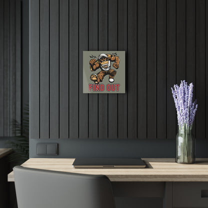 "Find Out", Acrylic Wall Prints (French Cleat Hanging) (Striking Grey)