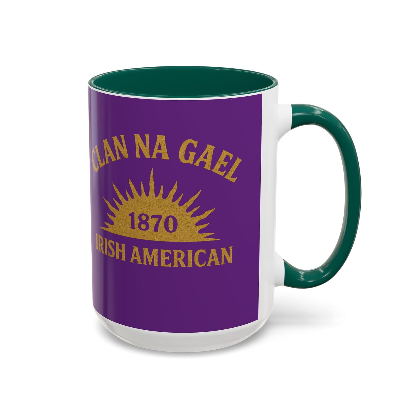 "Clan na Gael - Irish American", Colorful Mugs (11oz, 15oz) (Vesper Violet)