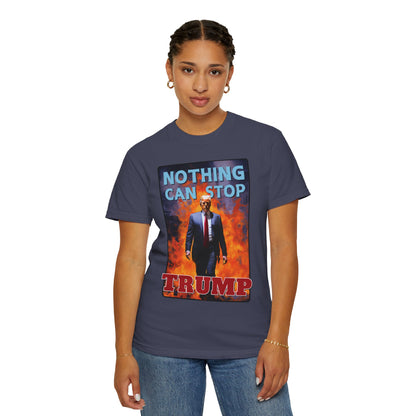 "Nothing Can Stop Trump", Unisex T-shirt (Dark Colors)