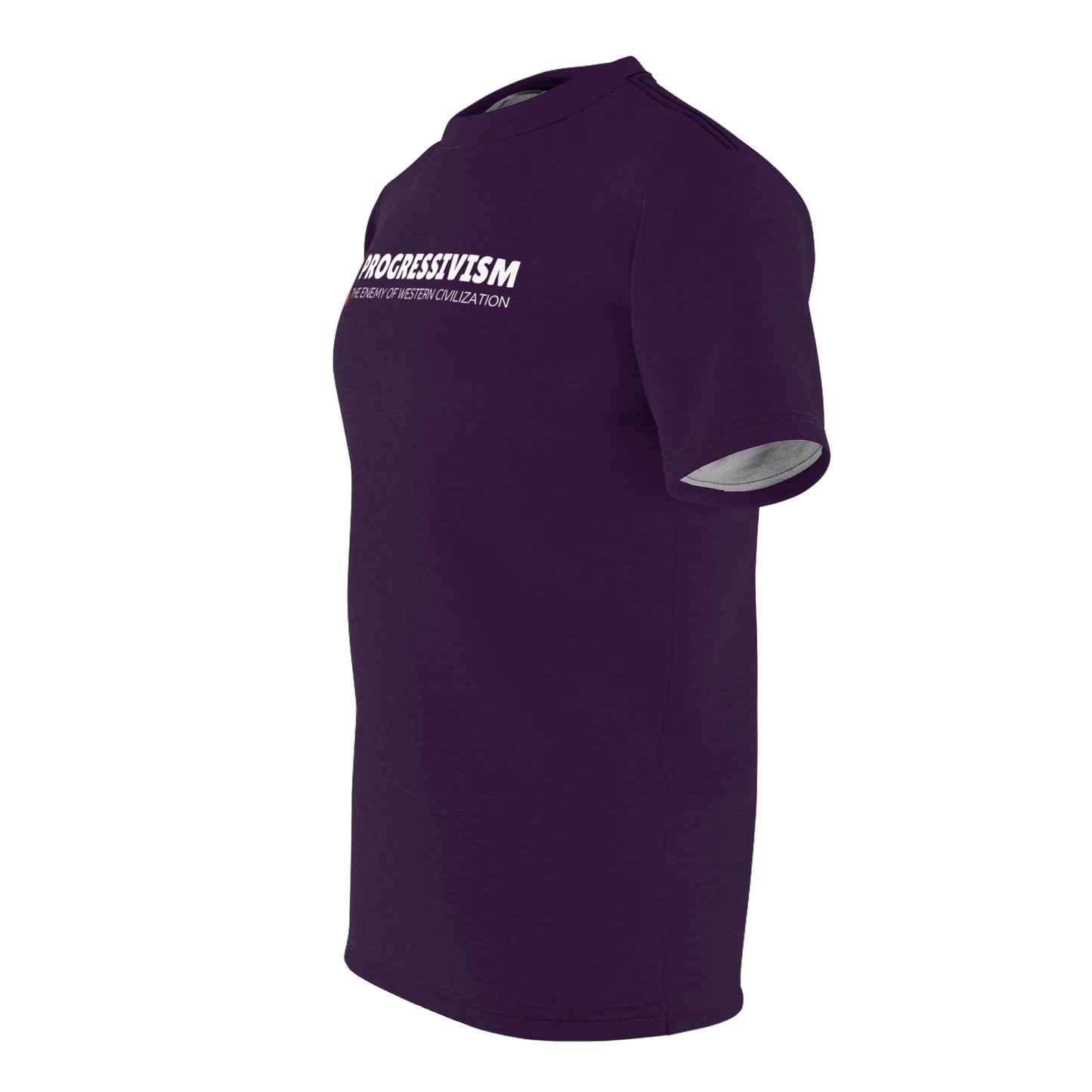 "Progressivism - Enemy of Western Civilization", Unisex Tee (Purple Nights)