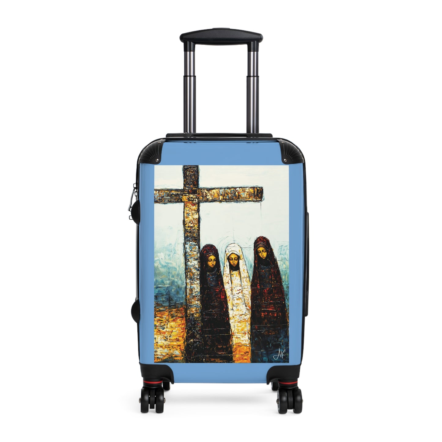"At-the-Foot of the Cross - John 19:25", Suitcases (Light Blue)