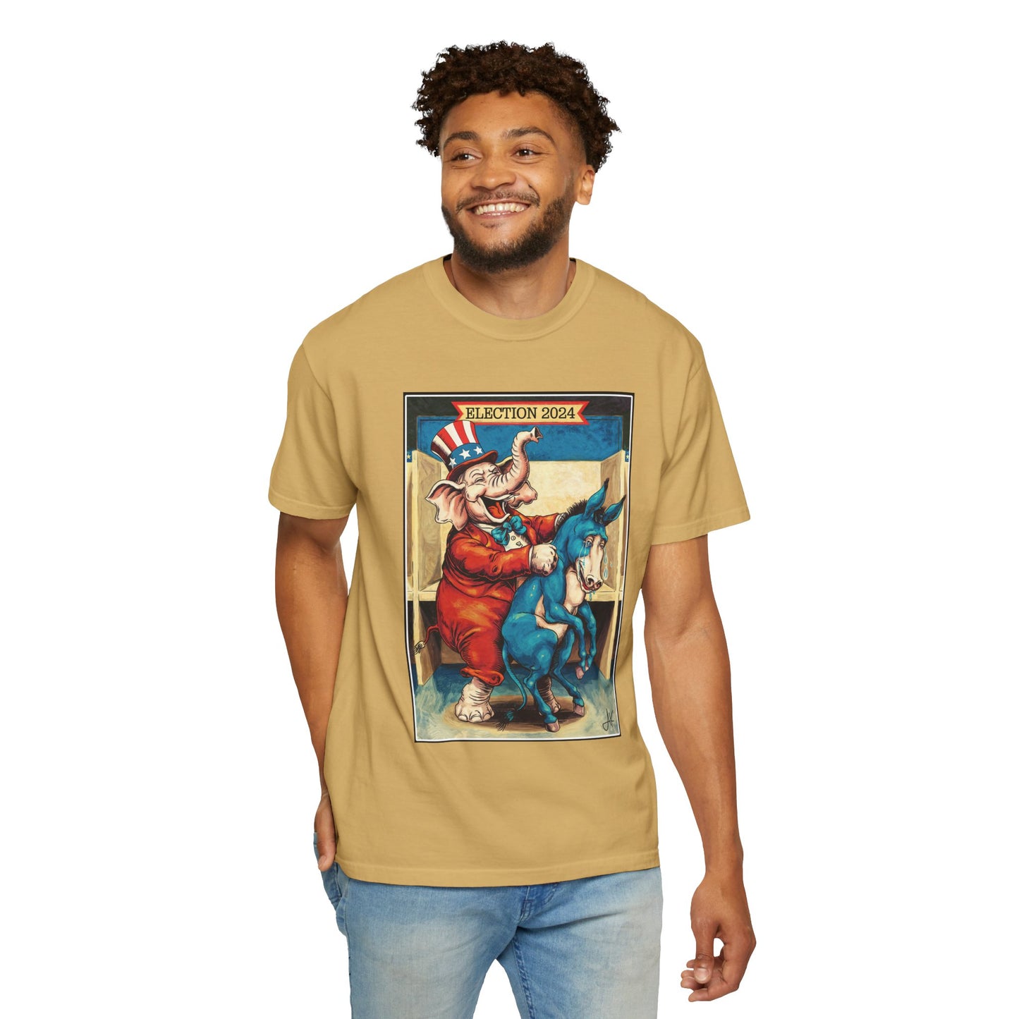 "MAGA Spanked the Donkeys 2024", Unisex T-shirt (Light Colors)