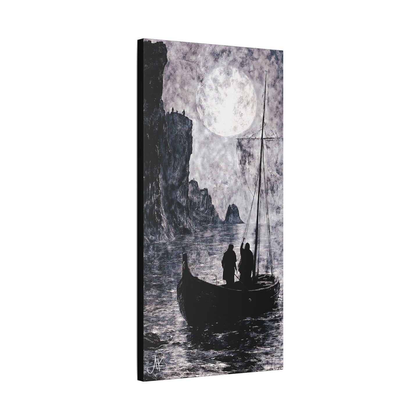 "World's Edge: Clans of the Farthest Shore", Stretched Classic Canvas Fine Art Print