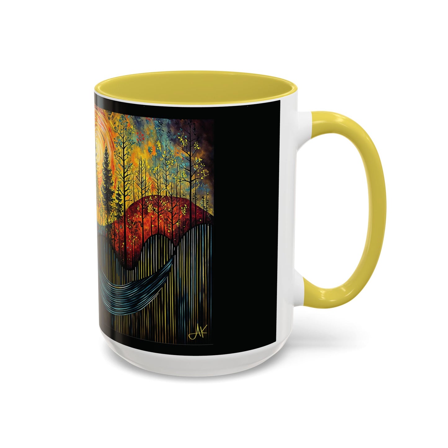 "Sacred Resonance", Colorful Mugs (11oz, 15oz)
