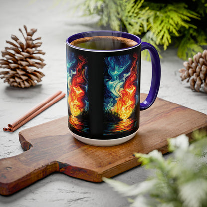 "Naomh Solus (Gaelic) - Sacred Light (English)", Colorful Mugs (11oz, 15oz)