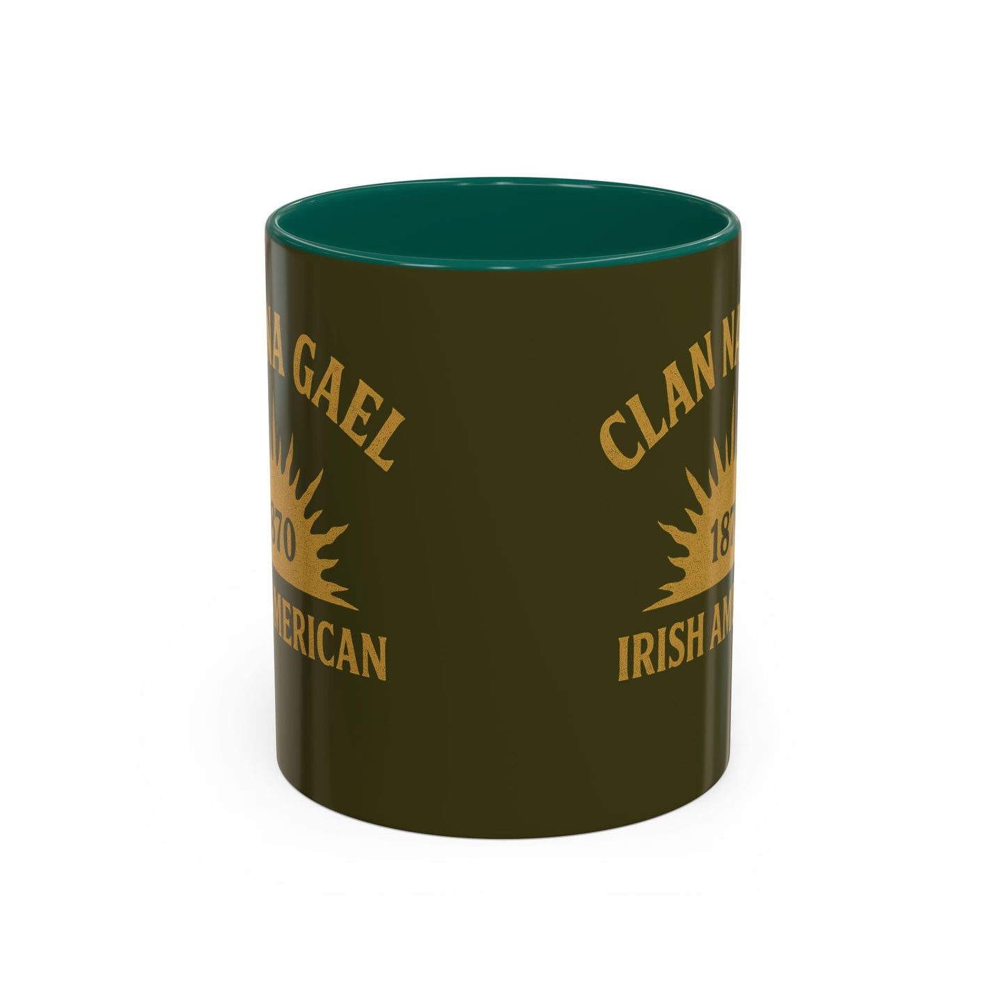 "Clan na Gael - Irish American", Colorful Mugs (11oz, 15oz) (Fianna Green)