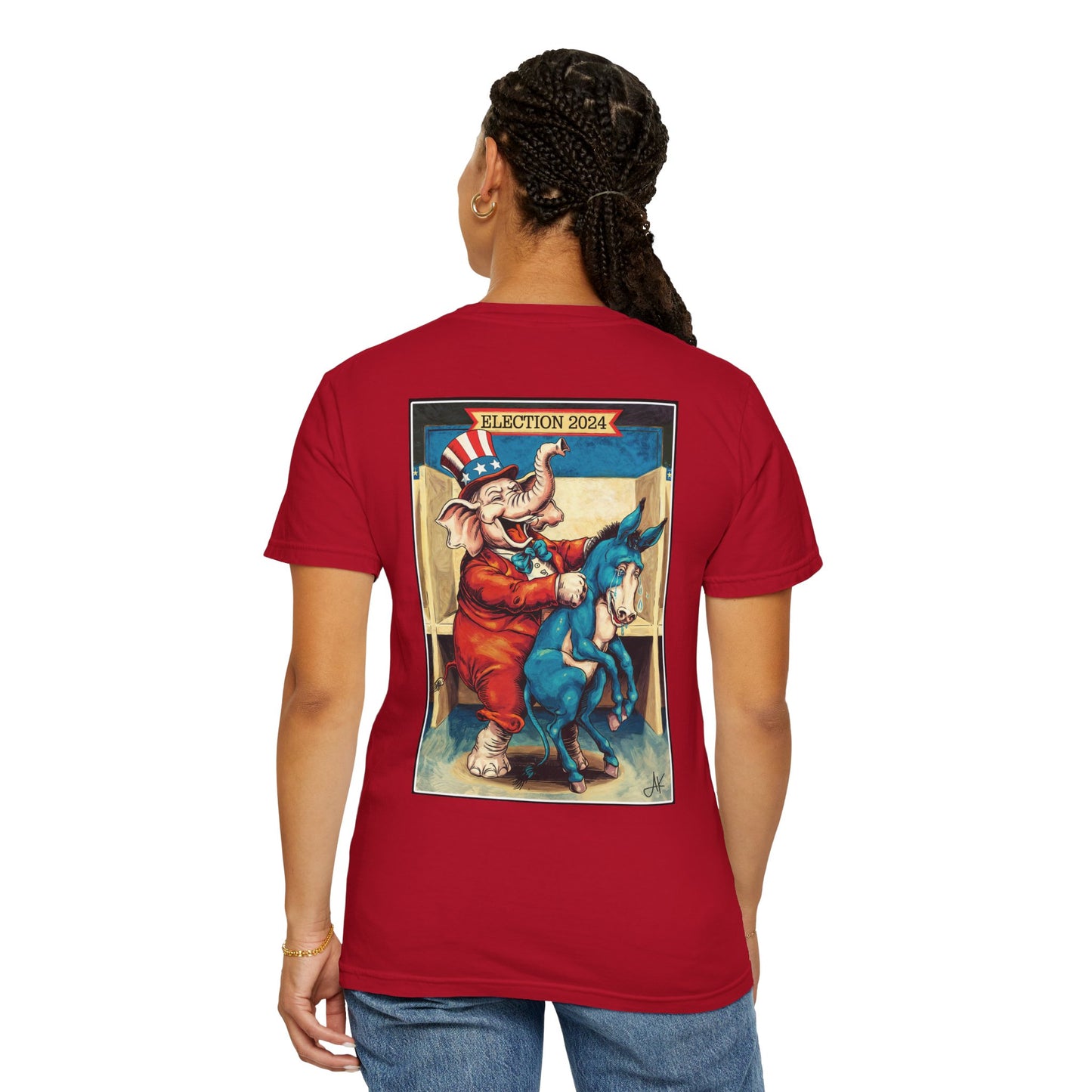"MAGA Spanked the Donkeys 2024", Unisex T-shirt (Dark Colors)