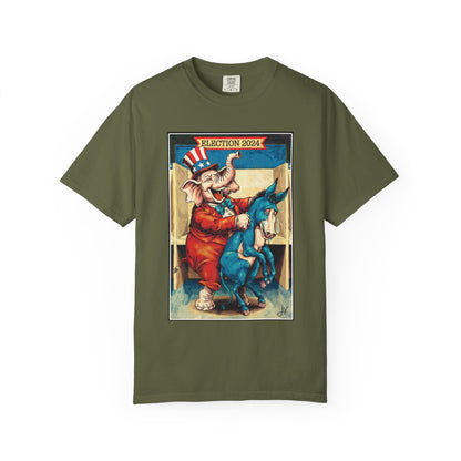 "MAGA Spanked the Donkeys 2024", Unisex T-shirt (Dark Colors)