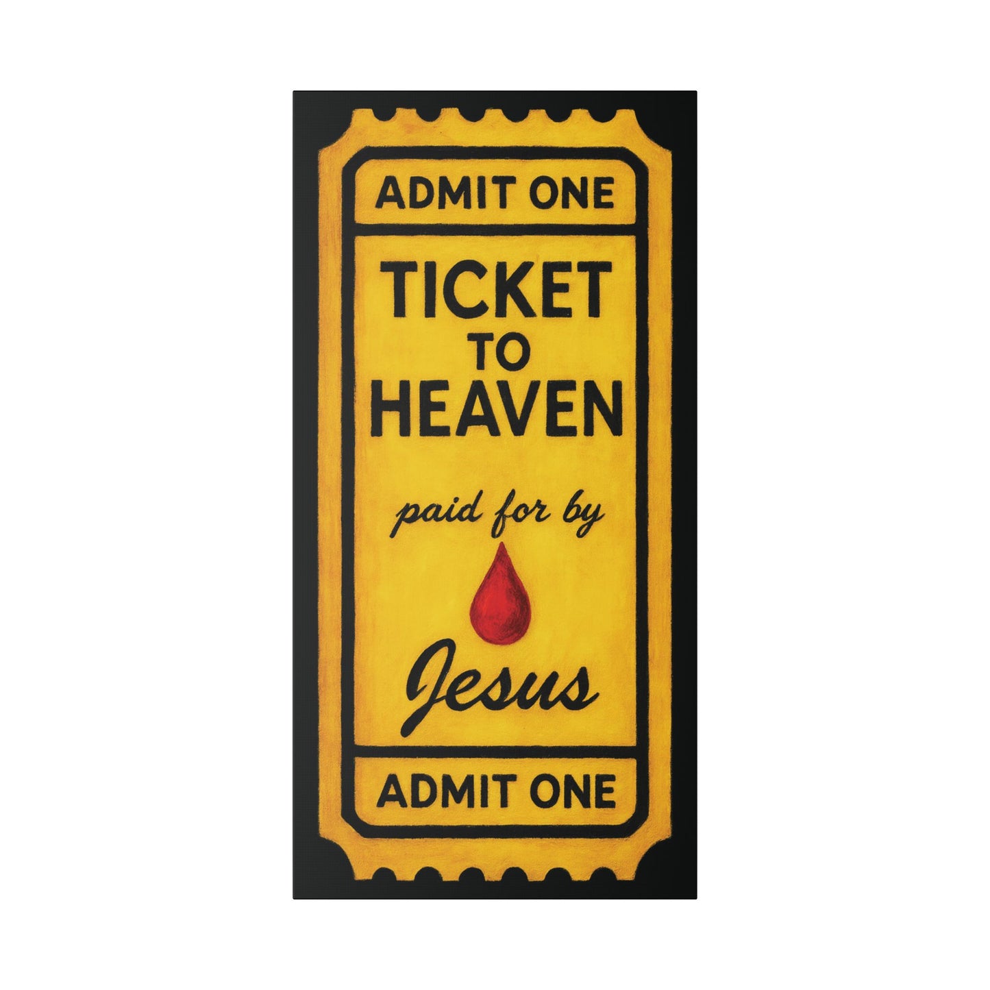 "The Golden Ticket", Stretched Classic Canvas Fine Art Print