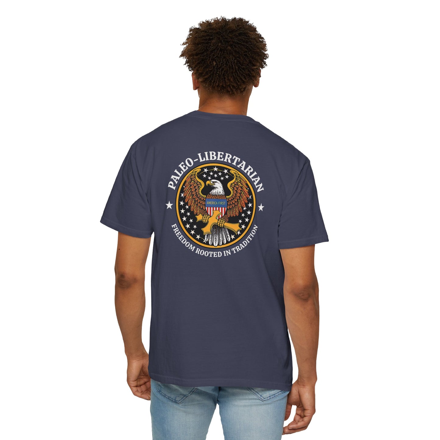 "Paleo-Libertarian" #01, Unisex T-shirt (Dark Colors)