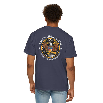 "Paleo-Libertarian" #01, Unisex T-shirt (Dark Colors)