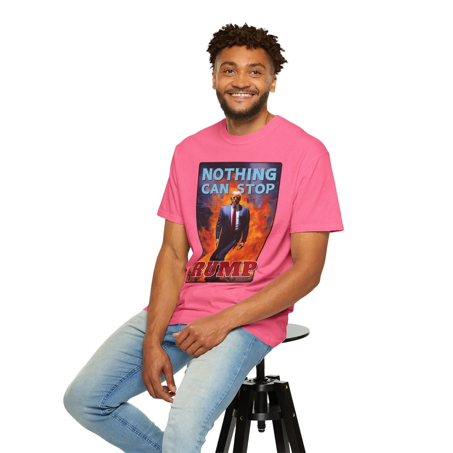 "Nothing Can Stop Trump", Unisex T-shirt (Dark Colors)
