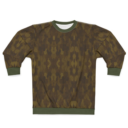 "Swamp Recon Camouflage", Unisex Sweatshirt (Fen Moss Cuffs and Collar)