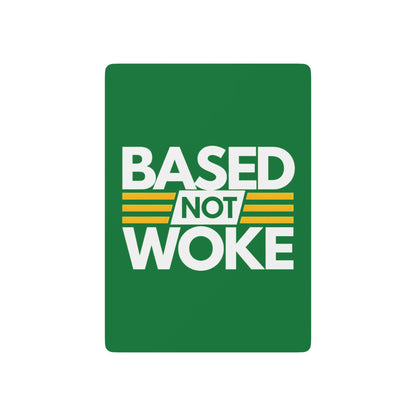 "Based not Woke" #01, Cultural Playing Cards (Patrick Leaf Green)