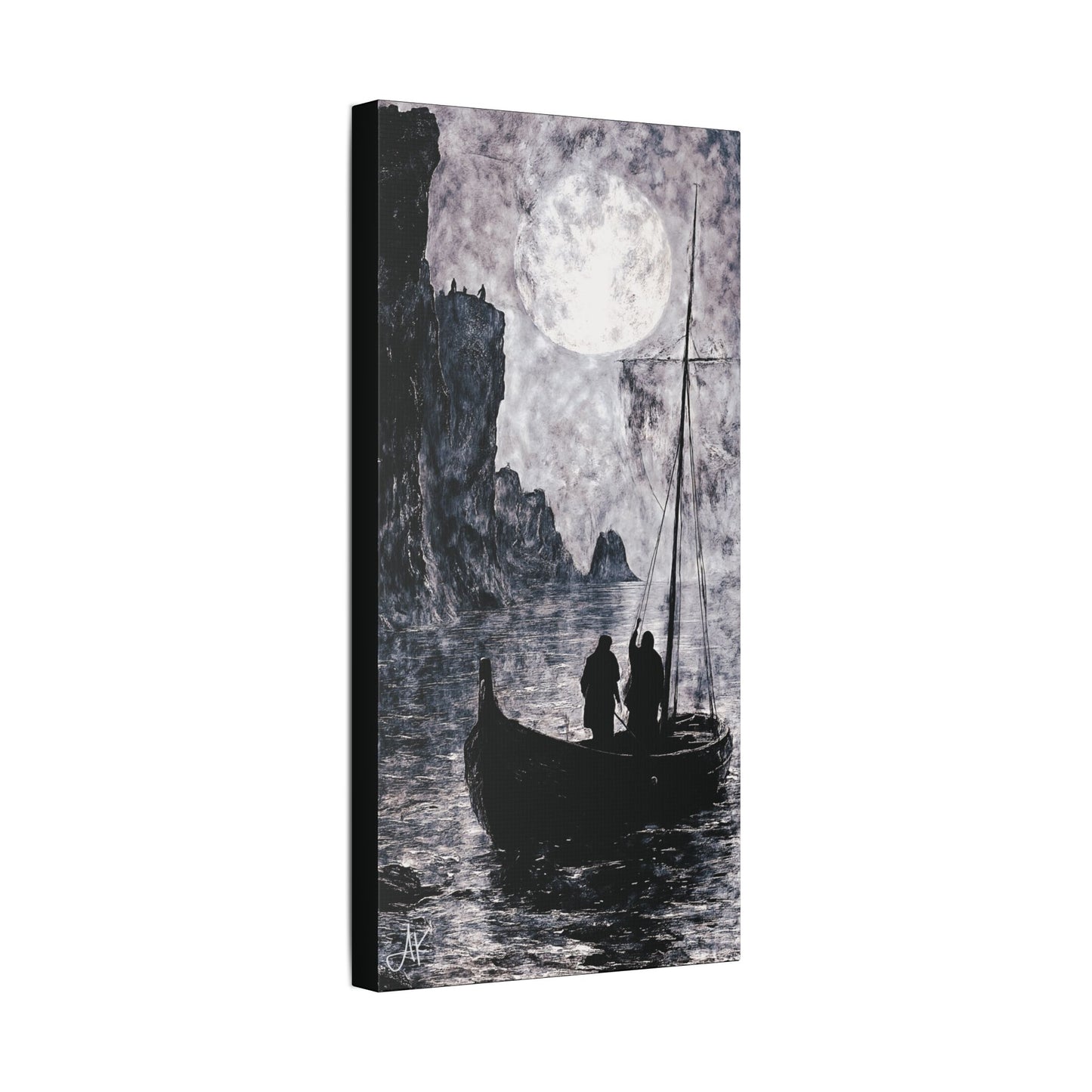 "World's Edge: Clans of the Farthest Shore", Stretched Classic Canvas Fine Art Print