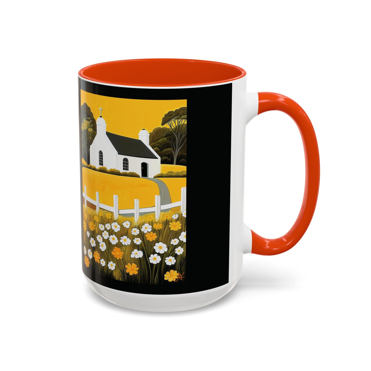 "Eaglais a’ Bhuidhe (Gaelic) - The Church of Golden Hope (English)", Colorful Mugs (11oz & 15oz)