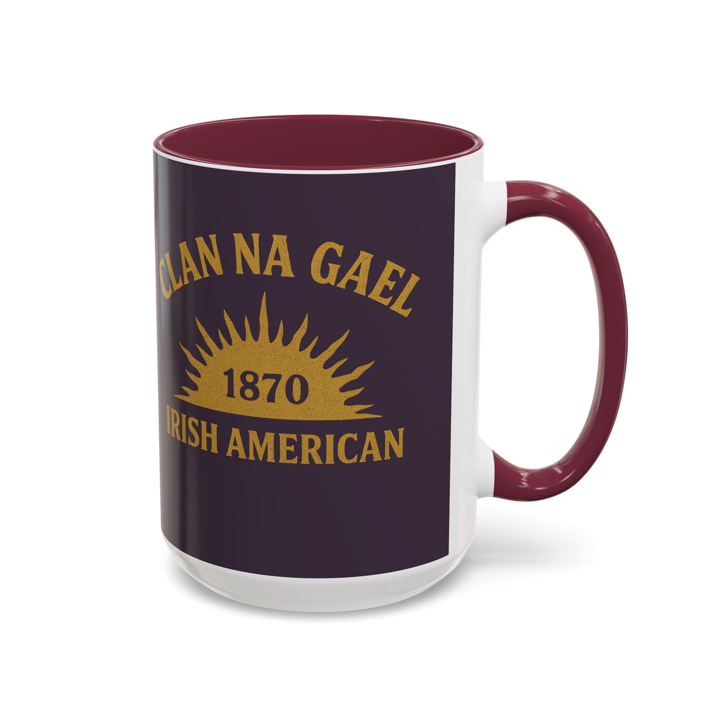 "Clan na Gael - Irish American", Colorful Mugs (11oz, 15oz) (Purple Verbena)