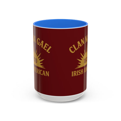 "Clan na Gael - Irish American", Colorful Mugs (11oz, 15oz) (Palladius Red)