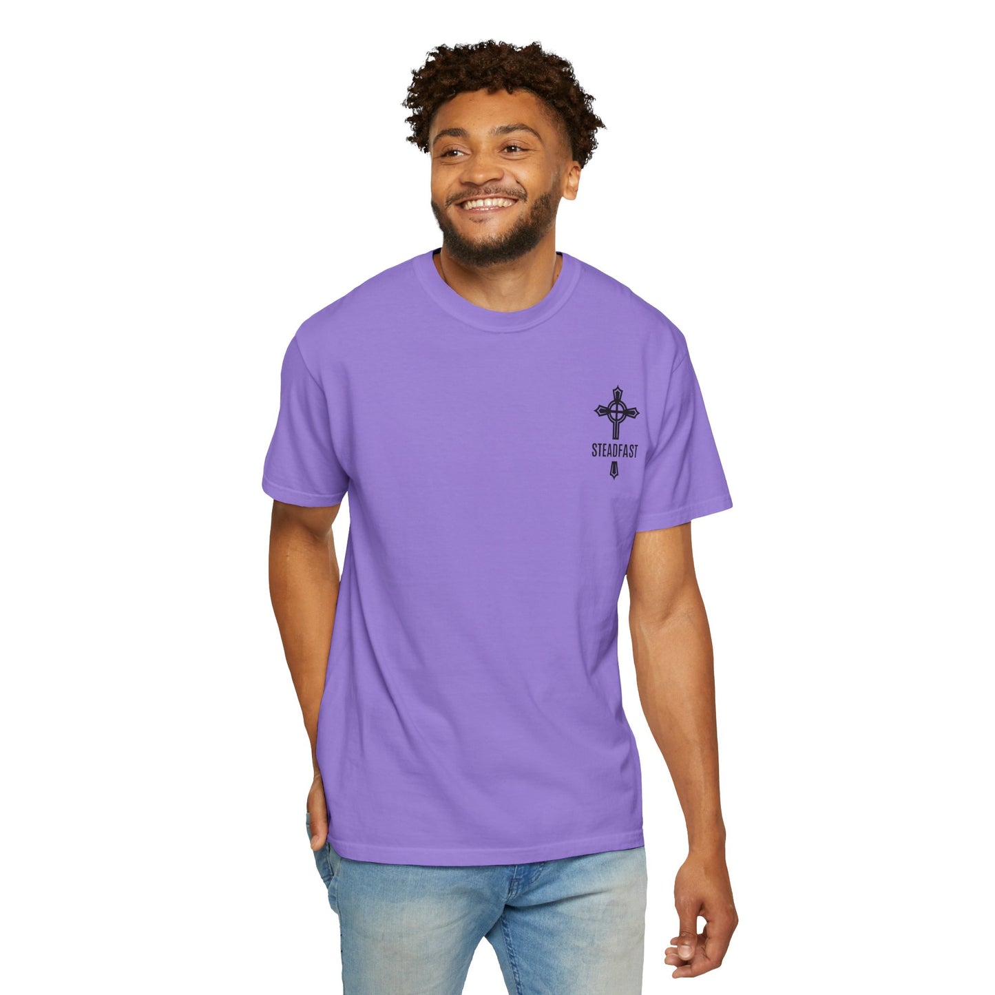 "Steadfast Cross in Black", Unisex T-shirt