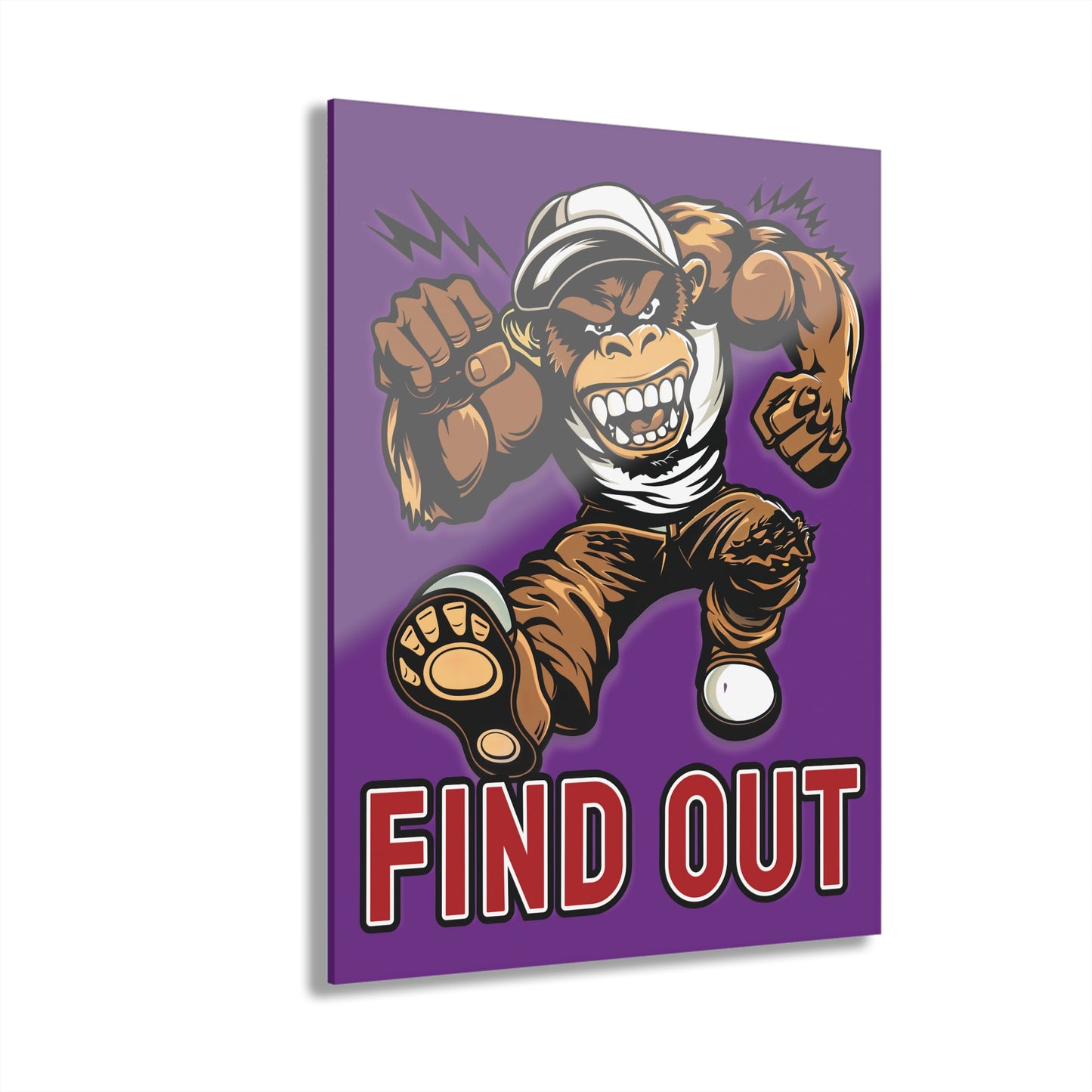 "Find Out", Acrylic Wall Prints (French Cleat Hanging) (Vesper Violet)