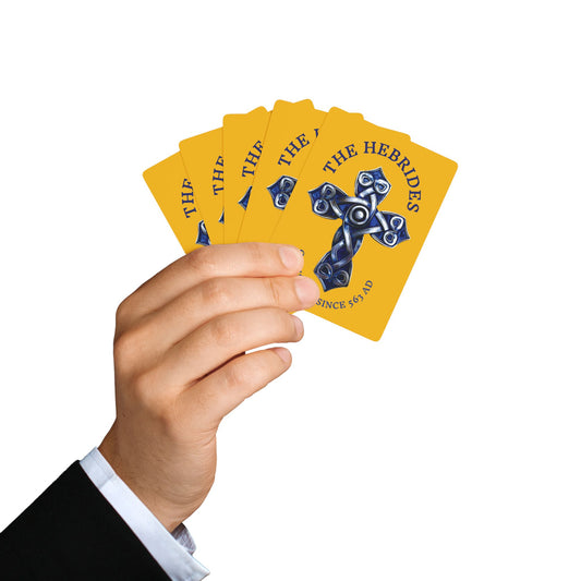 "The Hebrides - Christian Since 563 AD", Cultural Playing Cards (Amber Yellow)