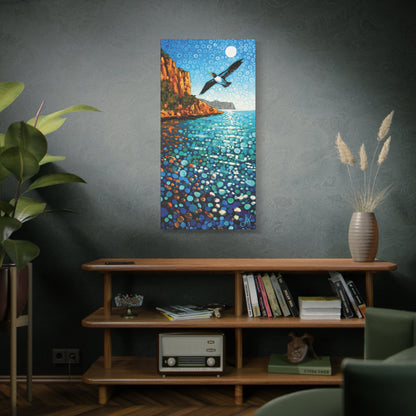 "Sky Kin VII – Gannet in the Glittering Noon", Fine Art Matte Canvas, Stretched, 1.25"