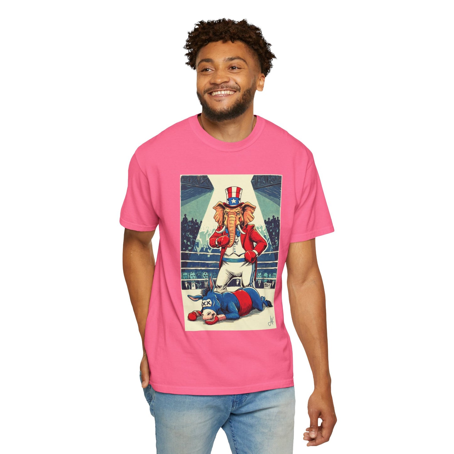 "Brutal Woke Knockout 2024", Unisex T-shirt (Dark Colors)