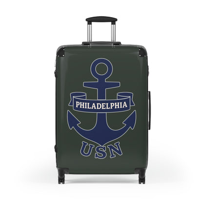 "USN Anchor", Suitcase (Hail Cloud Grey)