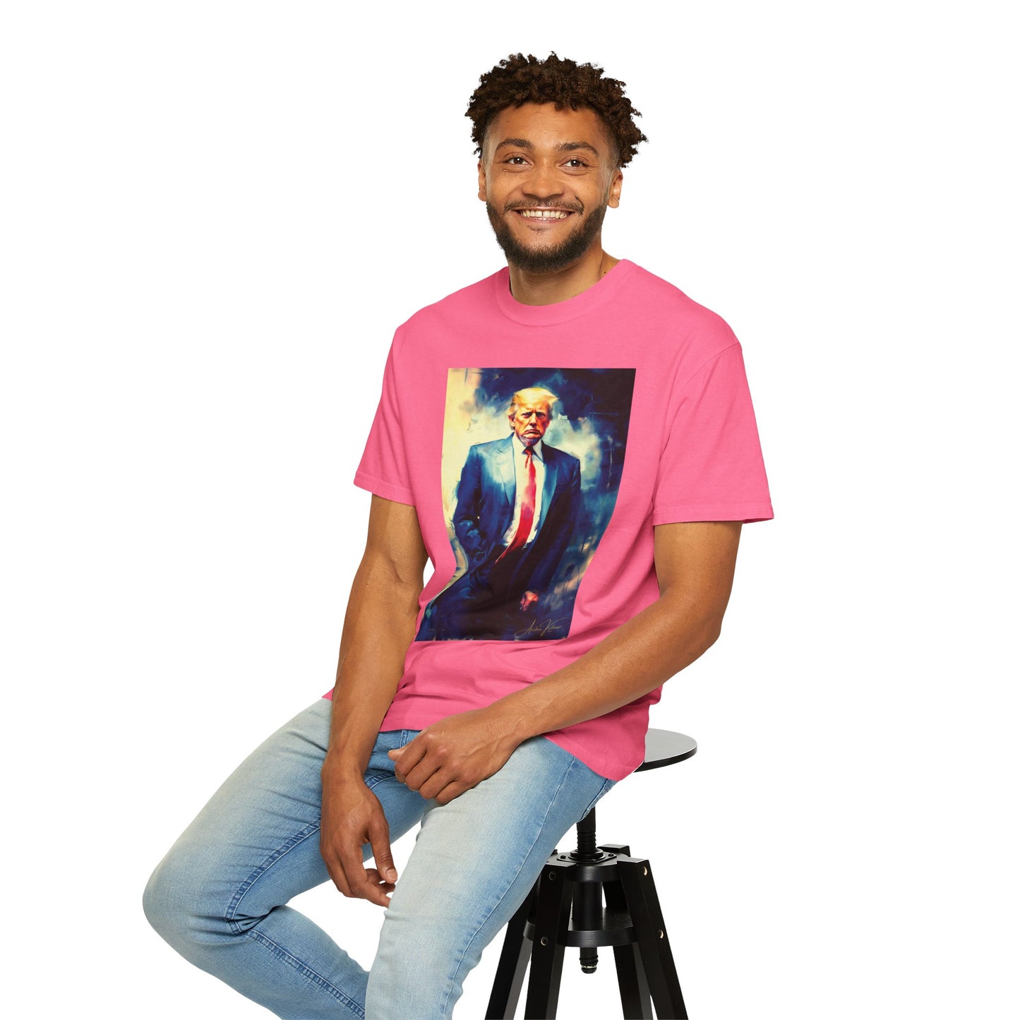 "Trump Portrait No. 6", Unisex T-shirt (Dark Colors)