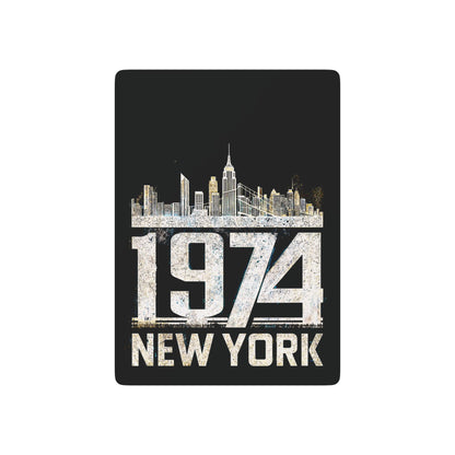 "1974 New York" Retro Playing Cards - When Punk Began (70's Black)