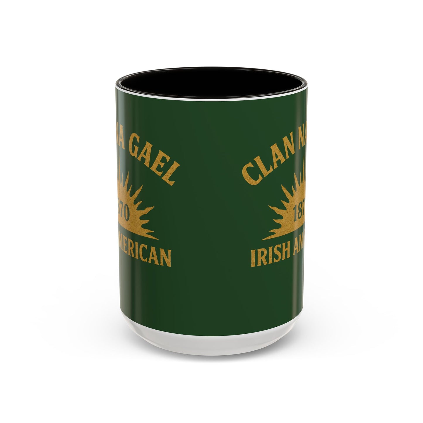 "Clan na Gael - Irish American", Colorful Mugs (11oz, 15oz) (Brithemain Green)