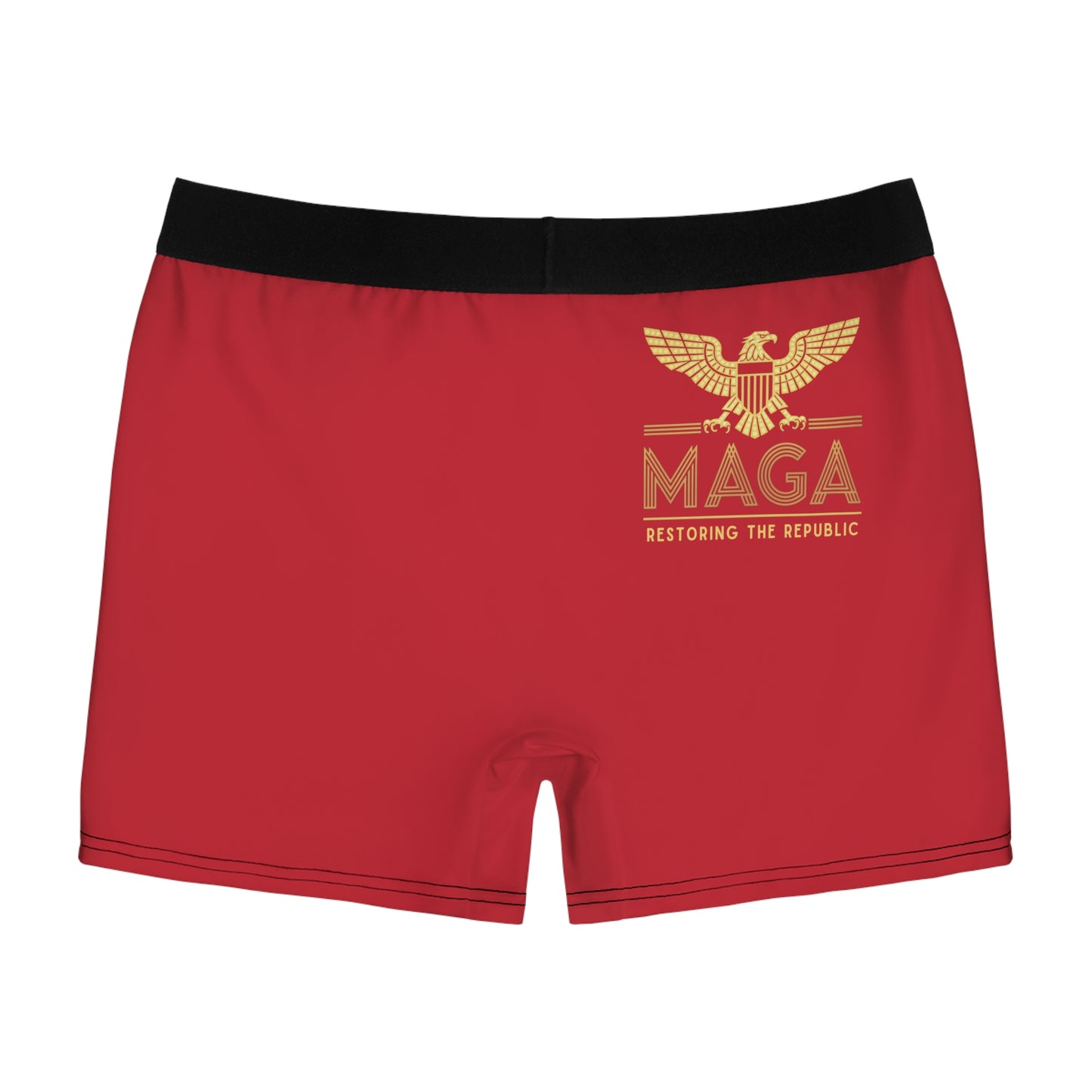 "MAGA - Restoring the Republic", Men's Boxer Briefs (Cherry Red)