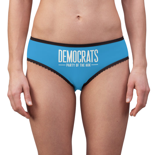 "Democrats - Party of the KKK", Women's Briefs (Democrat Blue)