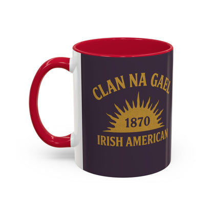 "Clan na Gael - Irish American", Colorful Mugs (11oz, 15oz) (Purple Verbena)