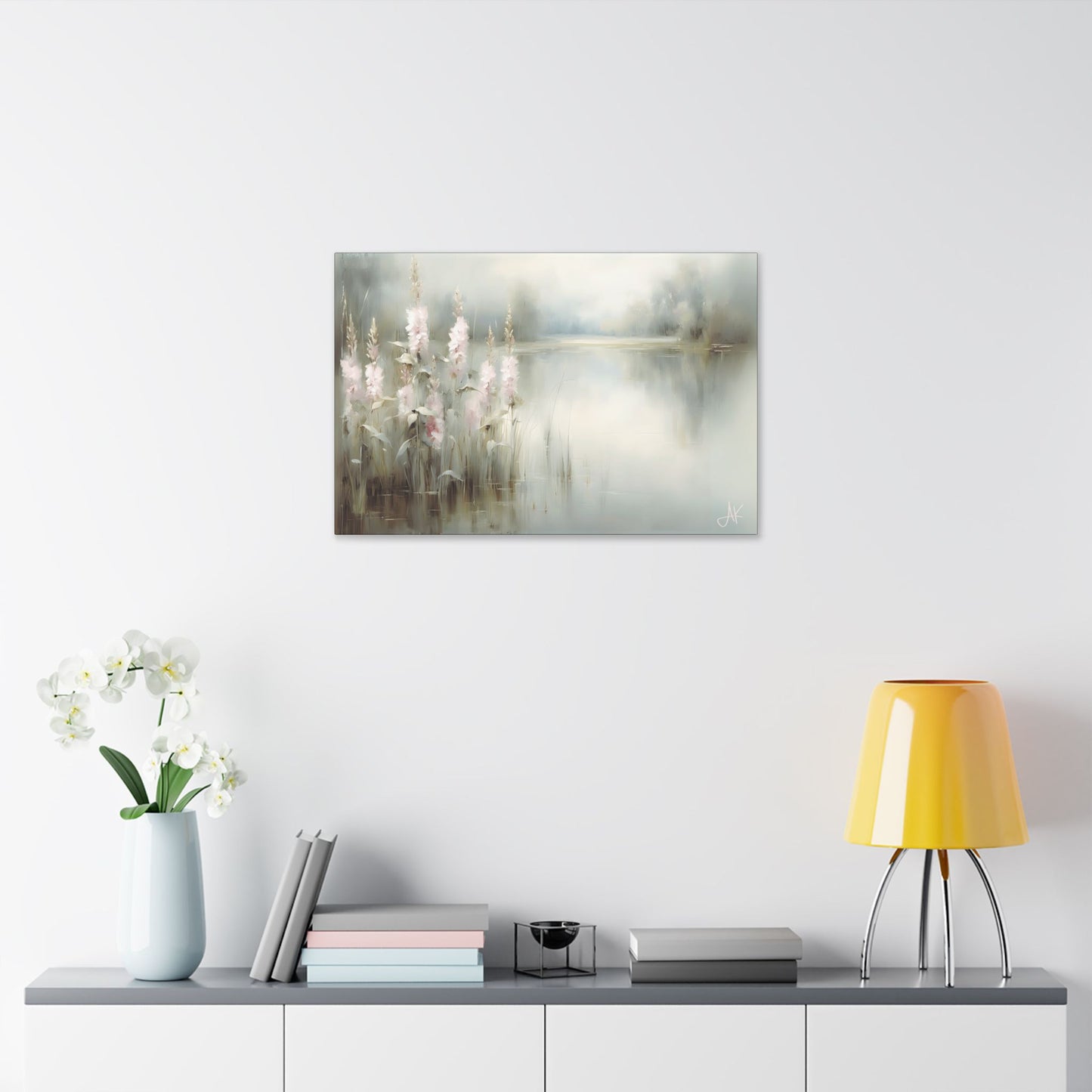 "Pink Rushes", Fine Art Classic Stretched Canvas