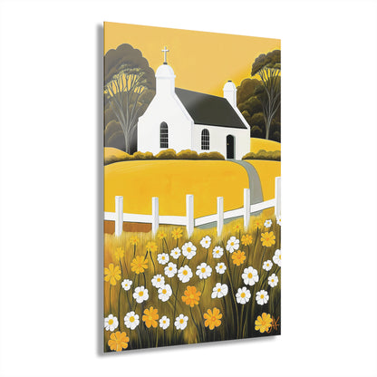 "Eaglais a’ Bhuidhe (Gaelic) - The Church of Golden Hope (English)", Fine Art Acrylic Wall Prints (French Cleat Hanging)