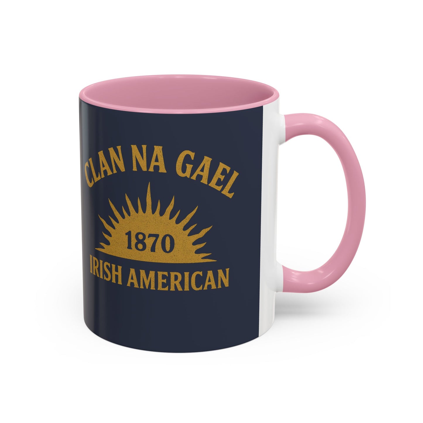 "Clan na Gael - Irish American", Colorful Mugs (11oz, 15oz) (Blue Burka Grey)