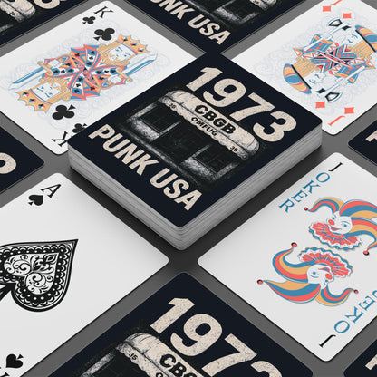 "1973 Punk USA", Cultural Playing Cards (Blackstone Blue)