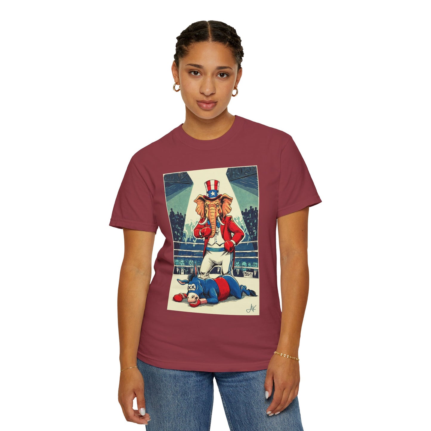 "Brutal Woke Knockout 2024", Unisex T-shirt (Light Colors)