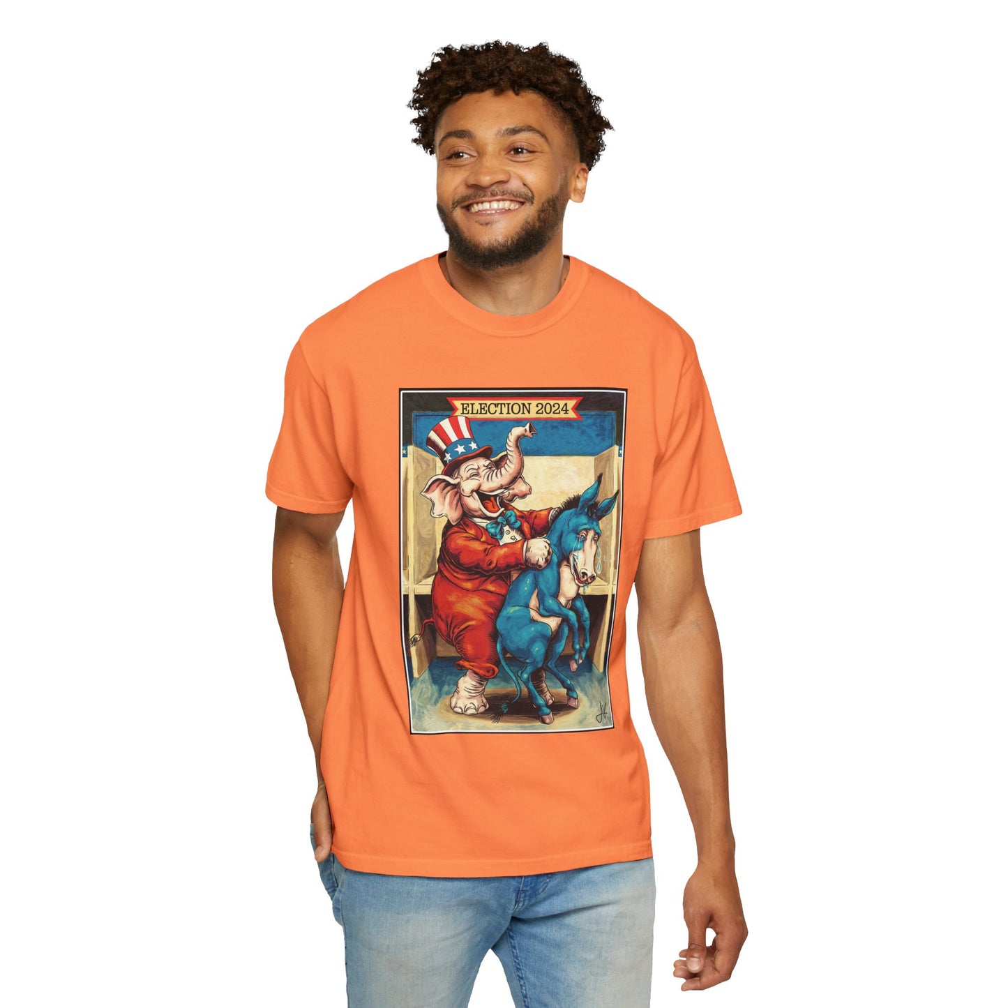 "MAGA Spanked the Donkeys 2024", Unisex T-shirt (Light Colors)