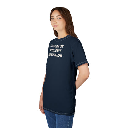 "Intelligent Conversation", Unisex T-shirt (Naval Nights)