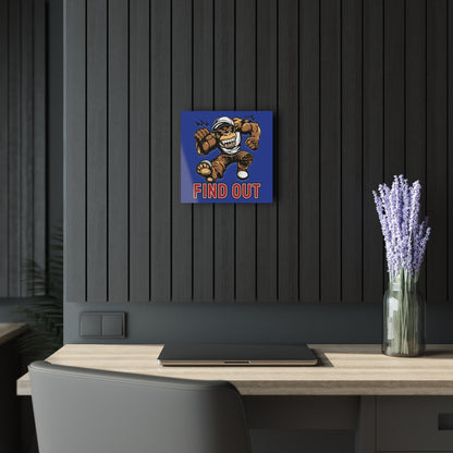 "Find Out", Acrylic Wall Prints (French Cleat Hanging) (Patriot Blue)