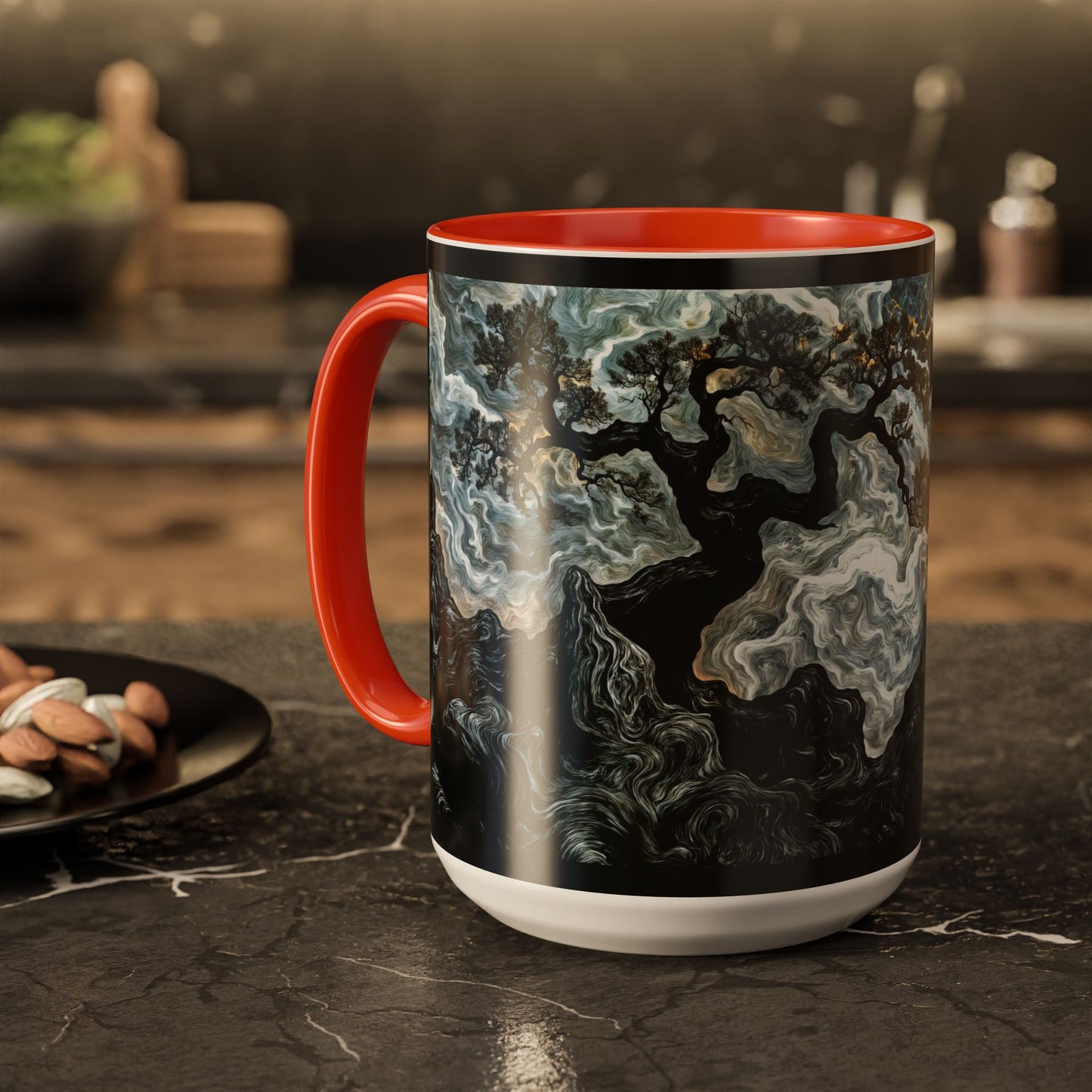 "An Crann Naomh (Gaelic) - The Sacred Tree (English)", Colorful Mugs (11oz & 15oz)