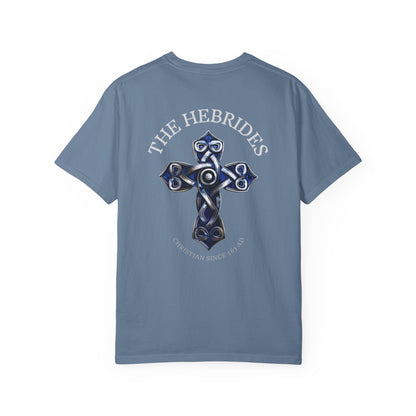 "The Hebrides - Christian since 563 AD", Unisex T-shirt